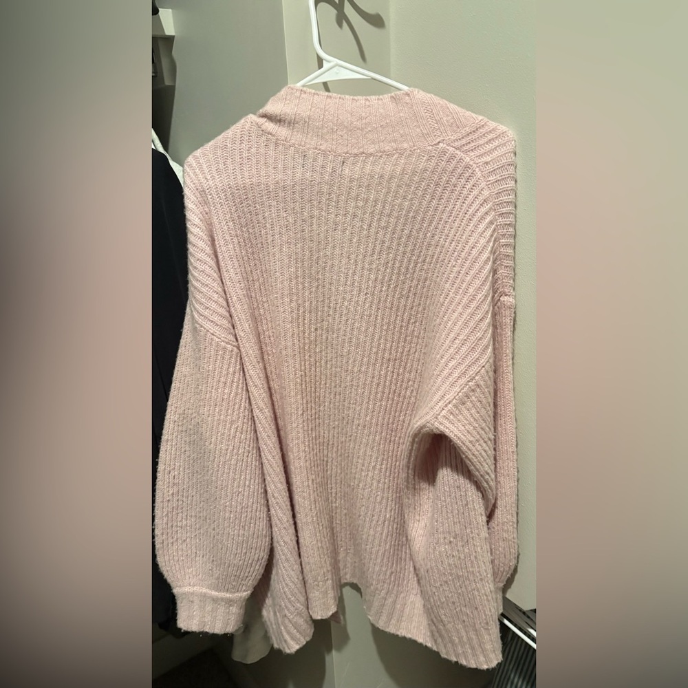 NAADAM Merino Wool & Cashmere Shawl Cardigan Ballet Light Pink Size Medium - Picture 4 of 4